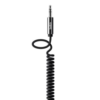 BELKIN 3.5mm Coiled Audio cable 1.8m  black (AV10126CW06-BLK)