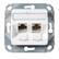 EFB-ELEKTRONIK Uttaksramme, innfelt, for 2 stk Keystone Infralan. NB! Leveres uten adaptere