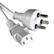 ROLINE Power Cable K-IT (DK) to C13. White. 3.0m