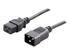 LinkIT Strømkabel C19/C20 halogenfri, 1m, sort 1,5 mm, Han - hun, LSZH