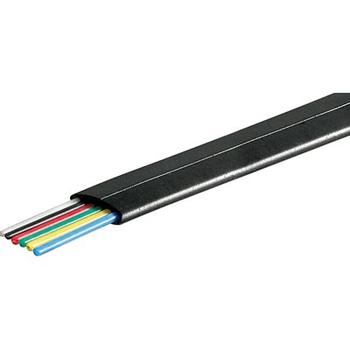 DCI Modular 6-pole 100 m Flat , Reel , Black (MD-17S)