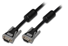 LinkIT SVGA/XGA kabel M/M, svart, 20 m Uten pinne 9, Ferritkjerne i begge ender