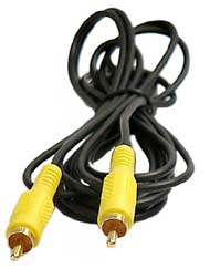 OEM Videokabel,  RCA /RCA,  han/han  5 m. Komposit videokabel,  Gule plugger (MM-RCA-5M)