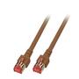 DCI S/FTP Patch Cat.6 brun  2,0m AWG 26 , LSZH , Snagless