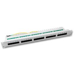 EFB ELEKTRONIK Patchpanel 50xRJ45 8/4 1HE ISDN, RAL7035, Cat. 3 (37595.2)
