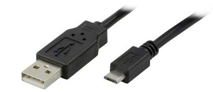 Deltaco USB-kabel - USB (hann) til Micro-USB type B (hann) - 1 m (USB-301)