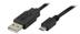 LinkIT USB 2.0 typ A till Micro-B USB, 5-pin, 2m