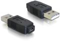 DELOCK USB-Adapter USB2.0 Typ A -> micro A+B St/Bu