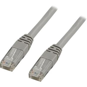 DELTACO U / UTP, Cat5e patch cable, 10m, gray (10-TP)