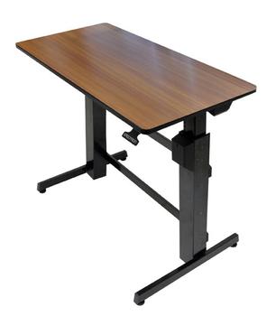 Sit Stand Desk >> Ergotron Workfit D Cherry Wood Grain Sit Stand Workstation Height Adjustment By 51 Cm Workspace Of 60cm X 121cm Sit Stand Desk >> Ergotron Workfit D Cherry Wood Grain Sit Stand Workstation Height Adjustment By 51 Cm Workspace Of 60cm X 121cm