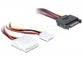 DELOCK SATA-Kabel SATA 15pin -> 4pin Molex +1x Flo