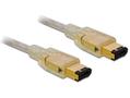 DELOCK - IEEE 1394 kabel - 6-PIN FireWire (han) - 6-PIN FireWire (han) - 1 m ( IEEE 1394 )