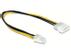 DELOCK Stromkabel P4 4pol -> 4pin Molex St/St 0,30