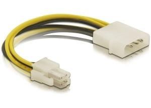 DELOCK Stromkabel P4 -> Molex 4pin St/St 0,15m (82391)