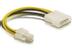 DELOCK Stromkabel P4 -> Molex 4pin St/St 0,15m