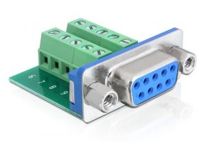 DELOCK Adapter Terminalblock 10pin -> D-Sub9 Bu (65268)