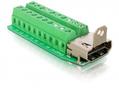 DELOCK Adapter HDMI female > Terminal Block 20pin