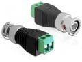 DELOCK Adapter Terminalblock 2pin -> BNC