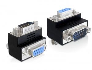 DELOCK Adapter D-Sub9 -> D-Sub9 St/Bu 90° Winkel | COMBY
