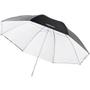 WALIMEX 2in1 Reflex & Translucent Umbrella white 109cm