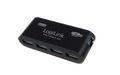 LOGILINK USB-HUB 4-Port 3.0 m. Netzteil schwarz