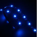 AKASA Vegas LED Strip Light Blue 60 cm, 15x LEDs, Flexible, Molex 4 pin, 12V, Power Adapter Cable (AK-LD02-05BL)