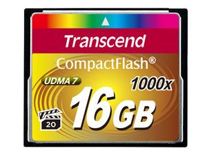 TRANSCEND Ultimate - Flash memory card - 16 GB - 1000x - CompactFlash (TS16GCF1000)