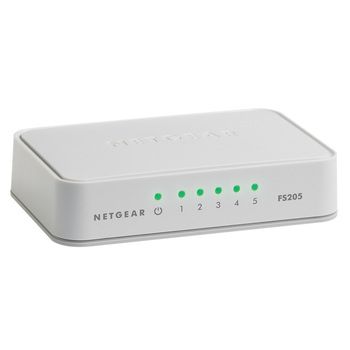 NETGEAR 5-PORT FAST ETHERNET SWITCH CONSUMER                         IN CPNT (FS205-100PES)
