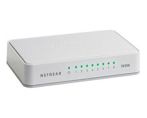 NETGEAR 8-PORT FAST ETHERNET SWITCH CONSUMER                         IN CPNT (FS208-100PES)