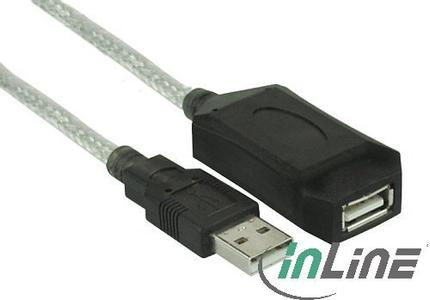 ALINE USB2 aktivt forlængerkabel,  10m (95119)