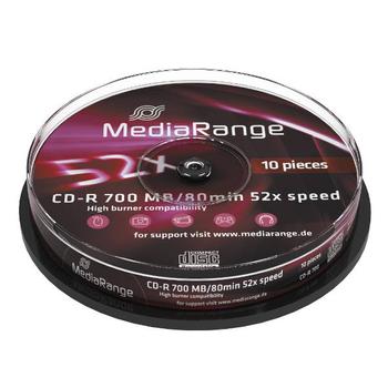 MediaRange CDR 52x CB 700MB MediaR. 10 pieces (MR214)