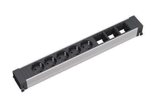 BACHMANN Conference power strip ALU (909.008)