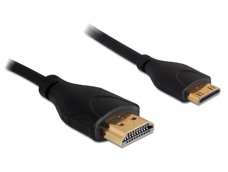 DELOCK HDMI-Kabel 1.4 A -> mini C St/St 1,00m slim (83132)