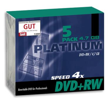 BESTMEDIA DVD+RW 4.7GB, 5 Pcs. (100161)