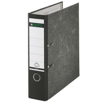 LEITZ Lever Arch File Paper on Board A4 80mm Spine Width Black (Pack 10) 10801095 (10801095)