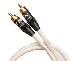 SUPRA Sublink RCA kabel 4m (vit) Subwooferkabel för analoga linjesignaler,  RCA-6-kontakt i varje ände (1001907680)