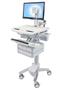 ERGOTRON n StyleView - Cart - open architecture - for LCD display / PC equipment - medical - plastic, aluminium, zinc-plated steel - grey, white, polished aluminium - screen size: up to 24"