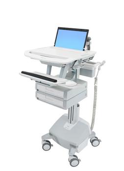 ERGOTRON styleview cart laptop 2 drawers LIFE powered (SV44-1122-2)