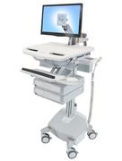 ERGOTRON STYLEVIEW CART WITH LCD ARM LIFE POWERED 2 DRAWERS EU SAU-EU NS