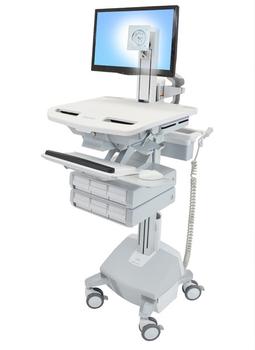 ERGOTRON STYLEVIEW CART WITH LCD PIVOT LIFE POWERED 6 DRAWER EU SAU-EU (SV44-1362-2)