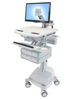 ERGOTRON STYLEVIEW CART WITH LCD ARM SLA POWERED 6 DRAWERS EU PERP (SV44-1261-2)