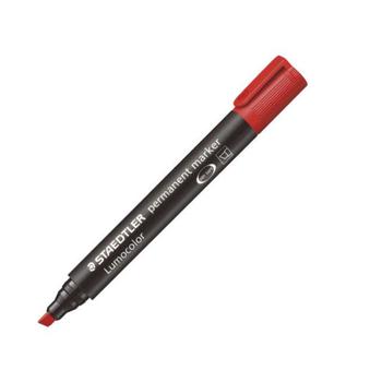 STAEDTLER Marker Lumocolor Perm skrå 2-5mm rød (350-2*10)