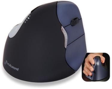EVOLUENT VerticalMouse 4 Right - VM4RW - Vertical mouse - Laser - 6 knapper - (VM4RW)