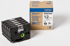 BROTHER 12MM Black On Clear (5PK) H/Grade