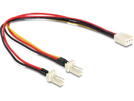 DELOCK Stromkabel 3pin Molex -> 2x 3pin Molex Bu/S (89343)