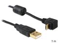 DELOCK USB-Kabel Typ A -> micro B 90° gew. St/St 1 (83148)