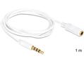 DELOCK Jack 3.5 mm M/F iPhone 4p 1m
