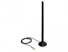 DELOCK SMA WLAN Antenna with Magnetic Stand and Flexible 