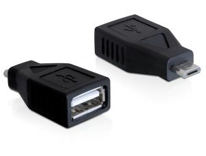 DELOCK USB Adapter USB A -> micro B Bu/St (65296)