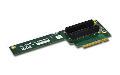SUPERMICRO 2U UIO Riser, UIO to 2 x PCI X4 Right Side, Gen 2 Support (RSC-R2UU-2E4R)
